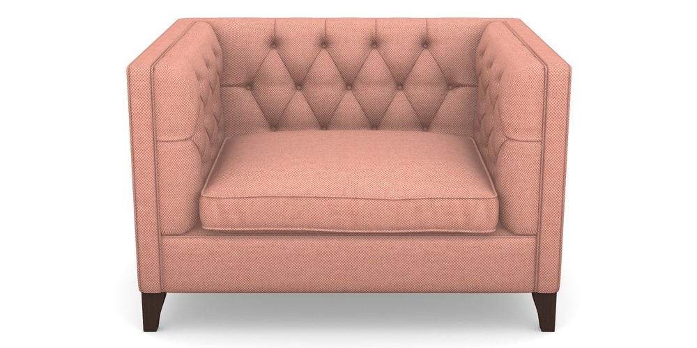 Product photograph of Haresfield Snuggler In Basket Weave - Peony from Sofas and Stuff Limited