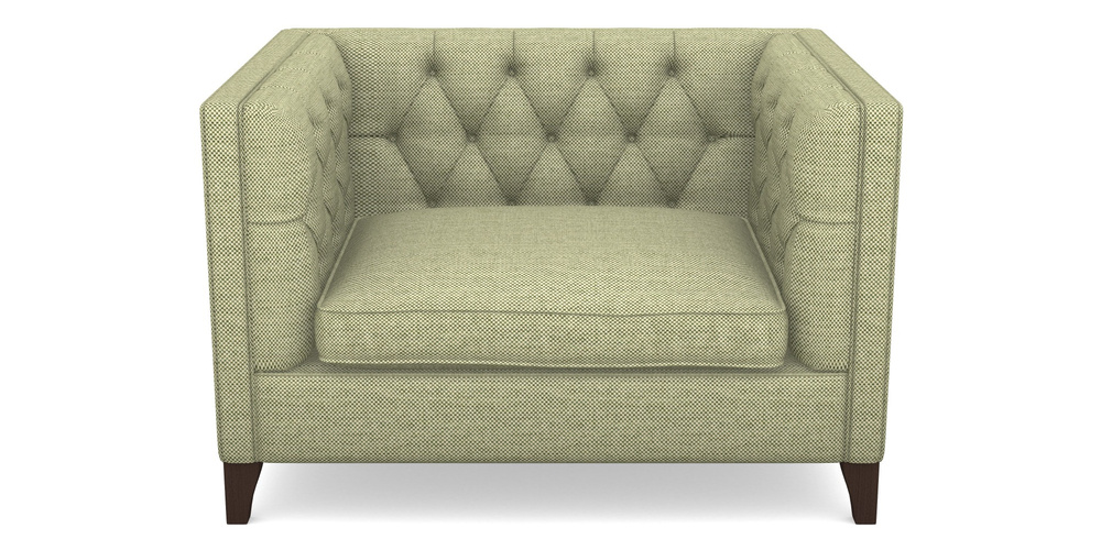Product photograph of Haresfield Snuggler In Basket Weave - Sage from Sofas and Stuff Limited
