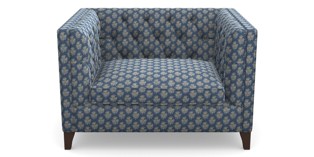 Product photograph of Haresfield Snuggler In Cloth 21 - Coral 1 - Bilberry from Sofas and Stuff Limited