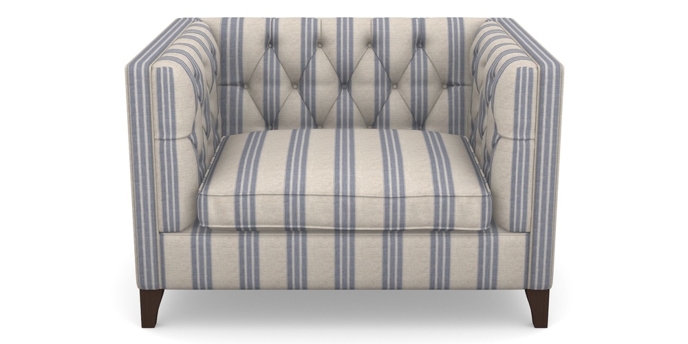 Product photograph of Haresfield Snuggler In Cloth 18 Stripes - Bengal - Indigo from Sofas and Stuff Limited