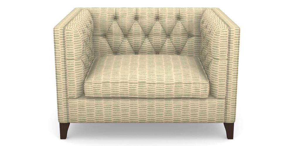 Product photograph of Haresfield Snuggler In Cloth 18 - Daub - Fennel from Sofas and Stuff Limited