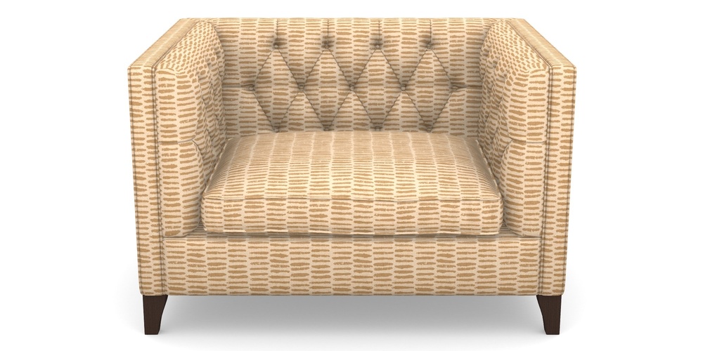 Product photograph of Haresfield Snuggler In Cloth 18 - Daub - Fudge from Sofas and Stuff Limited