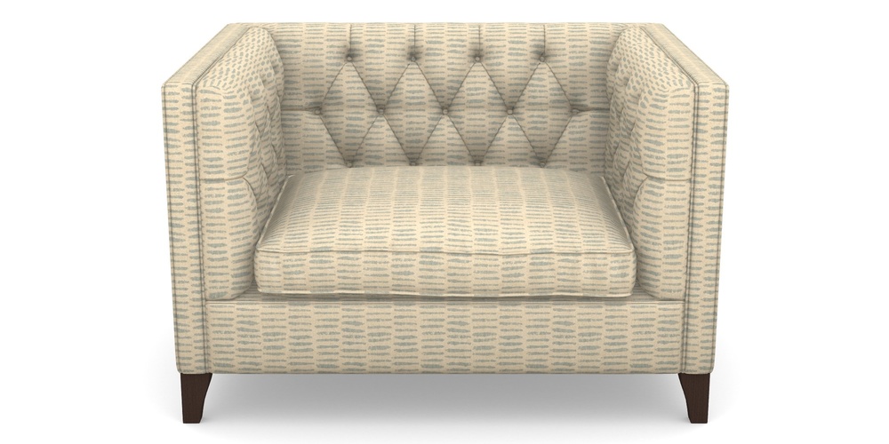 Product photograph of Haresfield Snuggler In Cloth 18 - Daub - Monsoon from Sofas and Stuff Limited