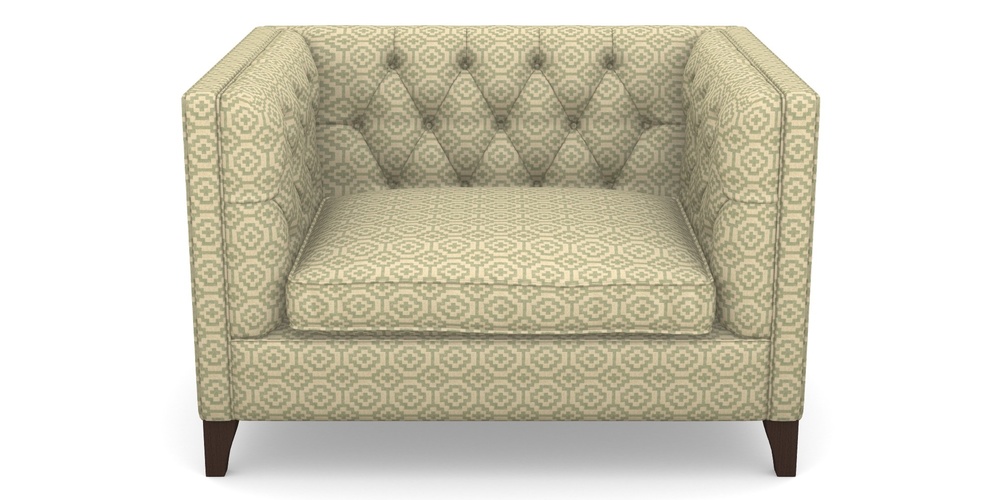 Product photograph of Haresfield Snuggler In Cloth 18 - Tile - Fennel from Sofas and Stuff Limited