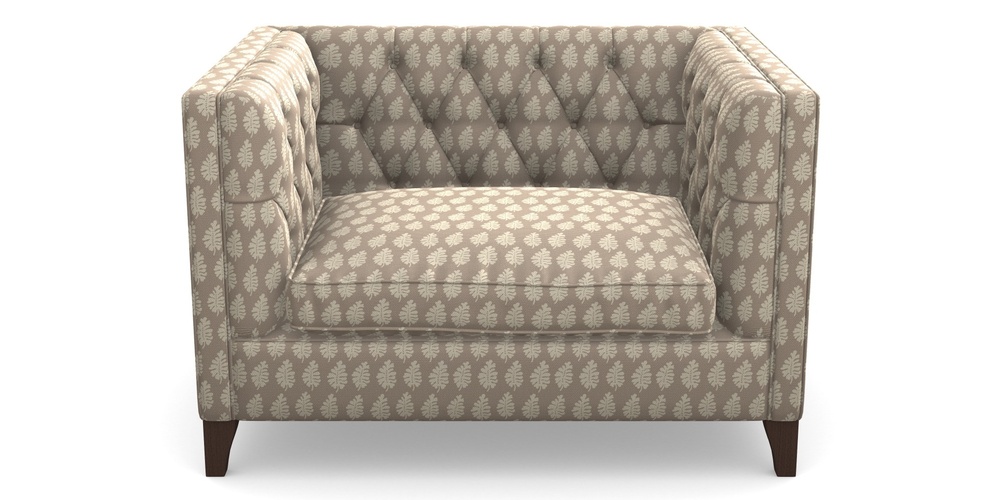 Product photograph of Haresfield Snuggler In Cloth 21 - Oak Leaf - Beech from Sofas and Stuff Limited