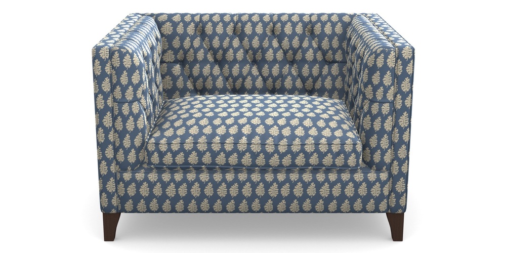 Product photograph of Haresfield Snuggler In Cloth 21 - Oak Leaf - Bilberry from Sofas and Stuff Limited