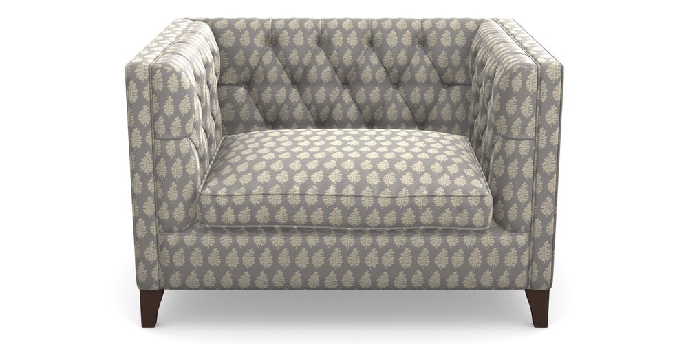 Product photograph of Haresfield Snuggler In Cloth 21 - Oak Leaf - Magnesium from Sofas and Stuff Limited