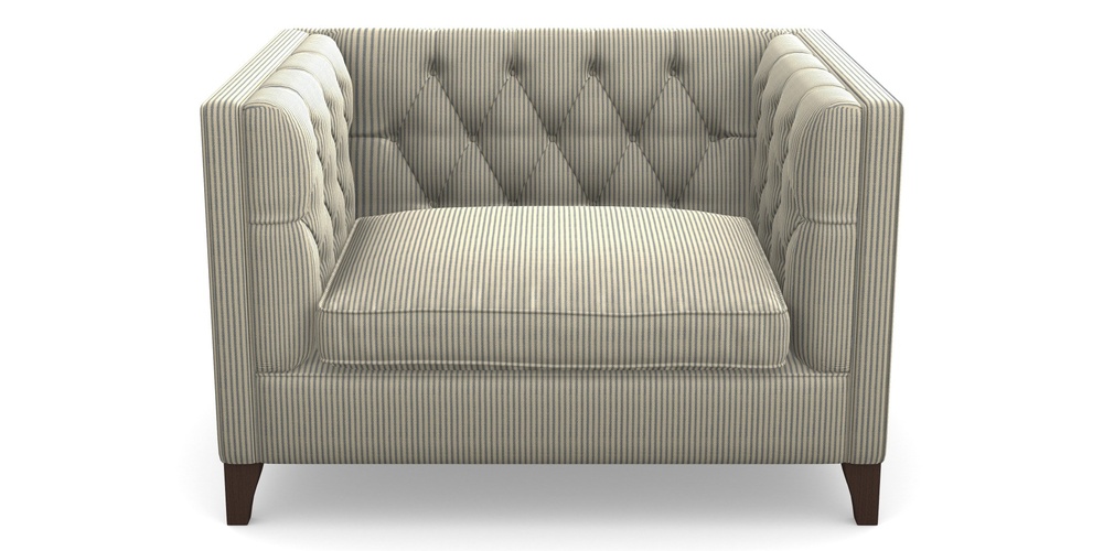 Product photograph of Haresfield Snuggler In Cloth 21 - Simple Stripe - Bilberry from Sofas and Stuff Limited