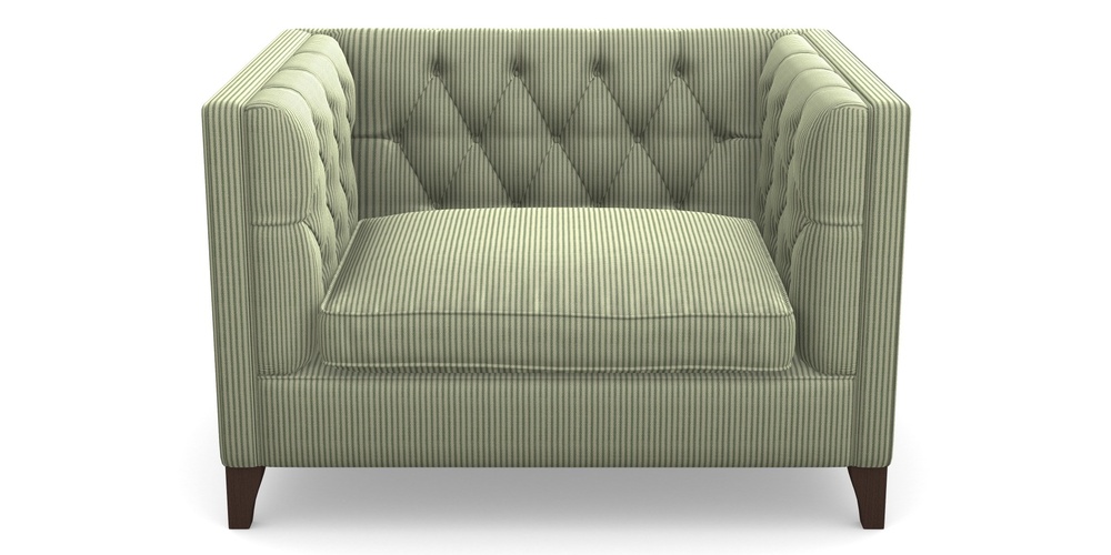 Product photograph of Haresfield Snuggler In Cloth 21 - Simple Stripe - Forest from Sofas and Stuff Limited