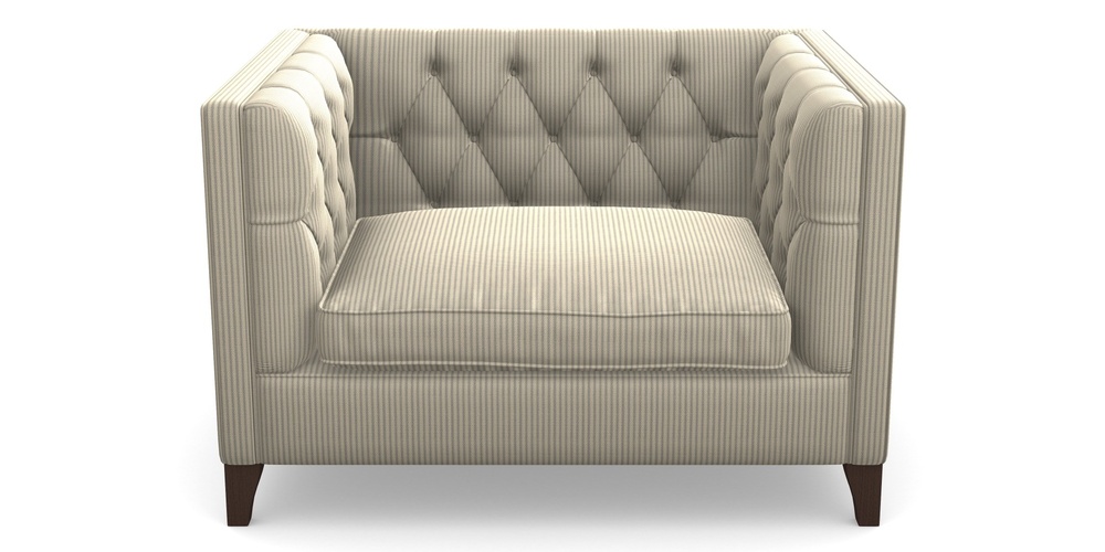 Product photograph of Haresfield Snuggler In Cloth 21 - Simple Stripe - Magnesium from Sofas and Stuff Limited