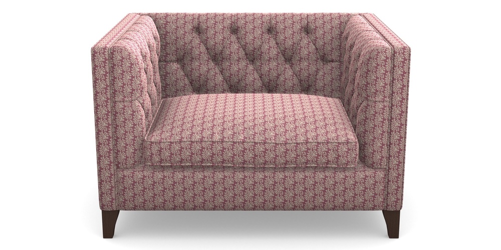 Product photograph of Haresfield Snuggler In Cloth 21 - Spring Twig - Cassis from Sofas and Stuff Limited