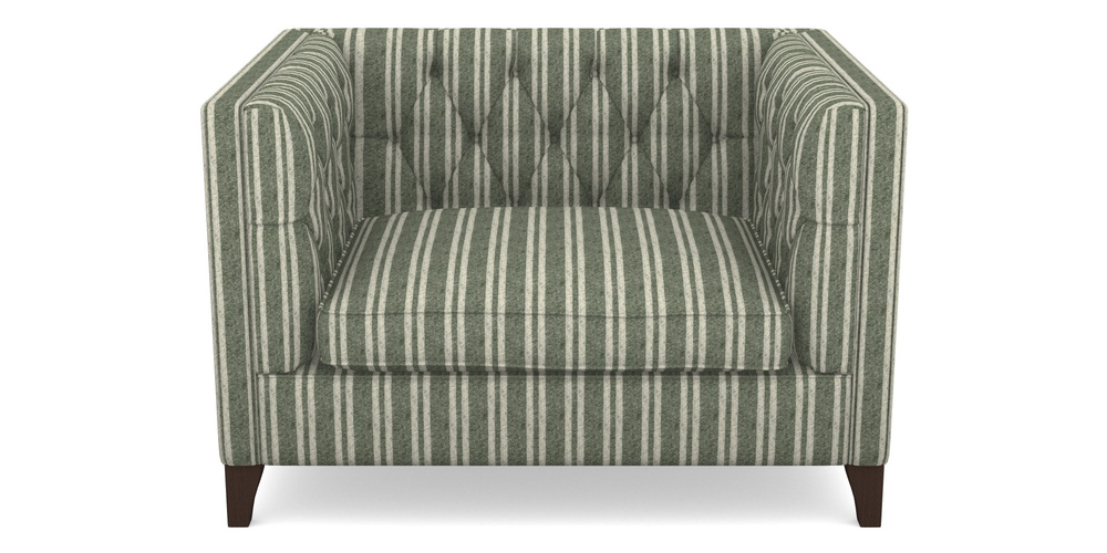 Product photograph of Haresfield Snuggler In Cloth 22 - Barcode - Courgette from Sofas and Stuff Limited