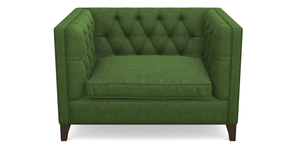 Product photograph of Haresfield Snuggler In Clever Tough And Eco Velvet - Shamrock from Sofas and Stuff Limited