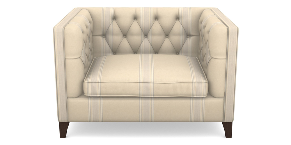 Product photograph of Haresfield Snuggler In Cloth 22 - Racing Stripes Cheltenham - Dove from Sofas and Stuff Limited