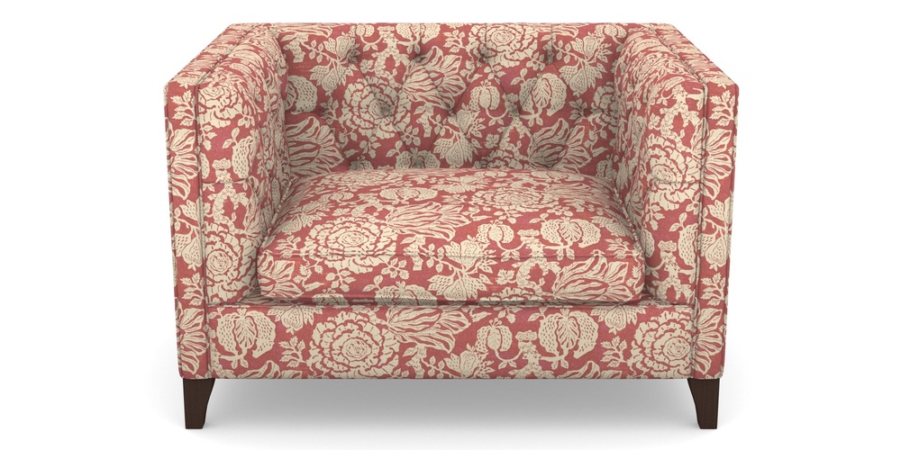 Product photograph of Haresfield Snuggler In V A Brompton Collection - Flowering Kale - Chilli from Sofas and Stuff Limited