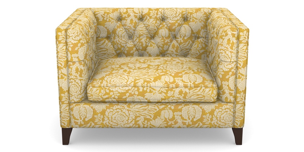 Product photograph of Haresfield Snuggler In V A Brompton Collection - Flowering Kale - Corn from Sofas and Stuff Limited