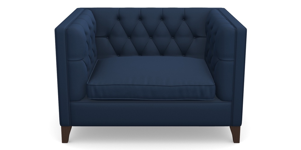 Product photograph of Haresfield Snuggler In House Velvet - Indigo from Sofas and Stuff Limited