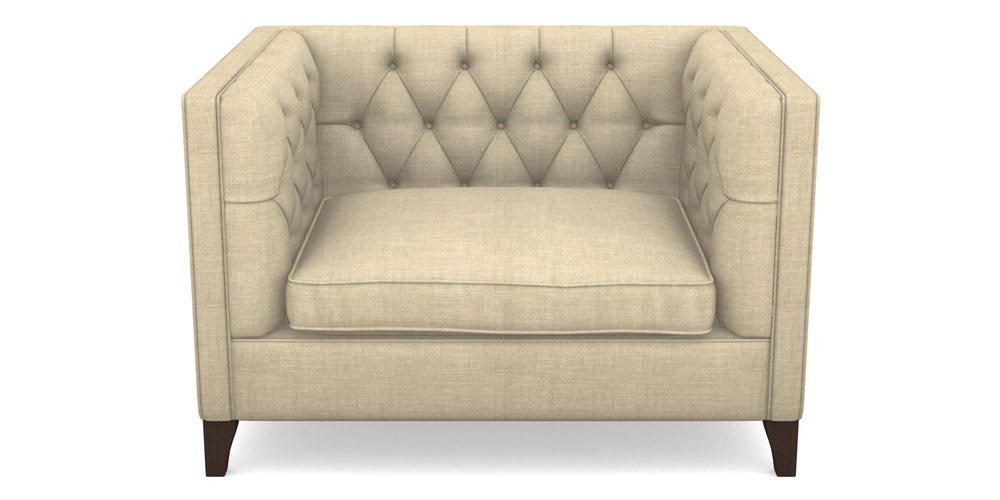 Product photograph of Haresfield Snuggler In Posh Linen - Oatmeal from Sofas and Stuff Limited