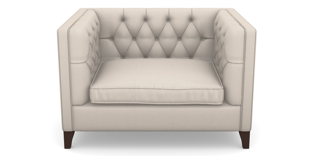 Product photograph of Haresfield Snuggler In Two Tone Plain - Biscuit from Sofas and Stuff Limited