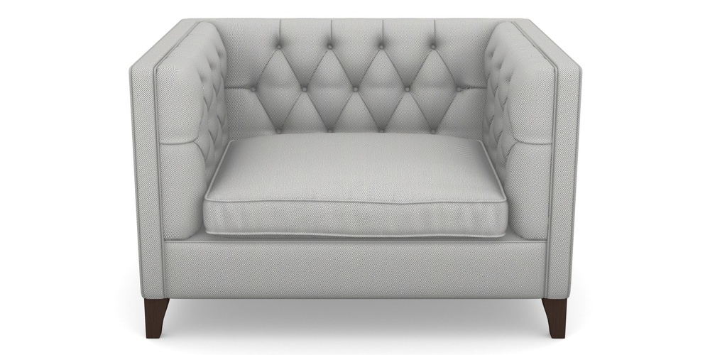 Product photograph of Haresfield Snuggler In Two Tone Plain - Grey from Sofas and Stuff Limited