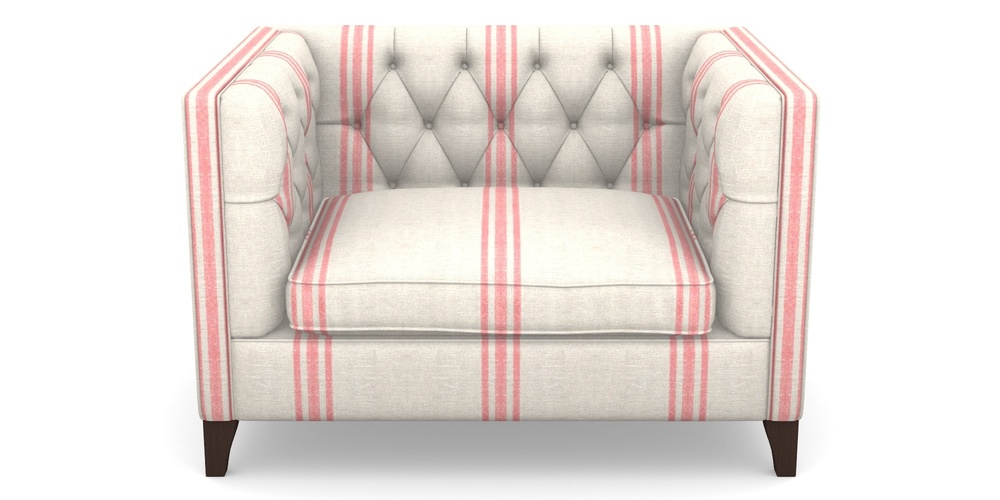 Product photograph of Haresfield Snuggler In Walloon Linen - Red from Sofas and Stuff Limited