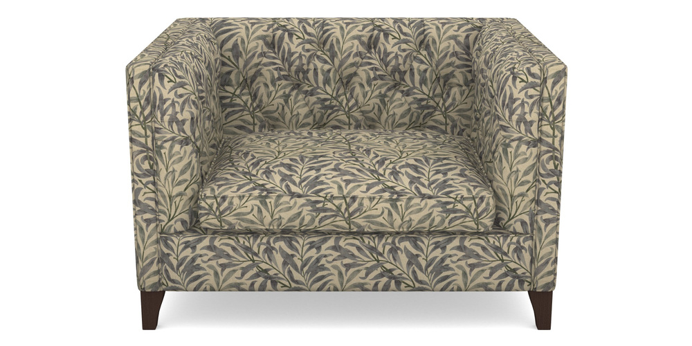 Product photograph of Haresfield Snuggler In V A Drawn From Nature - Willow Bough Large - Duck Egg from Sofas and Stuff Limited