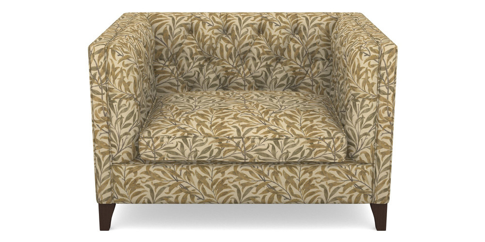 Product photograph of Haresfield Snuggler In V A Drawn From Nature - Willow Bough Large - Gold from Sofas and Stuff Limited