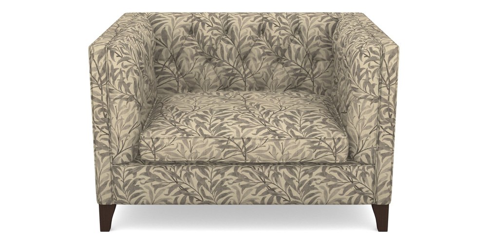 Product photograph of Haresfield Snuggler In V A Drawn From Nature - Willow Bough Large - Grey from Sofas and Stuff Limited