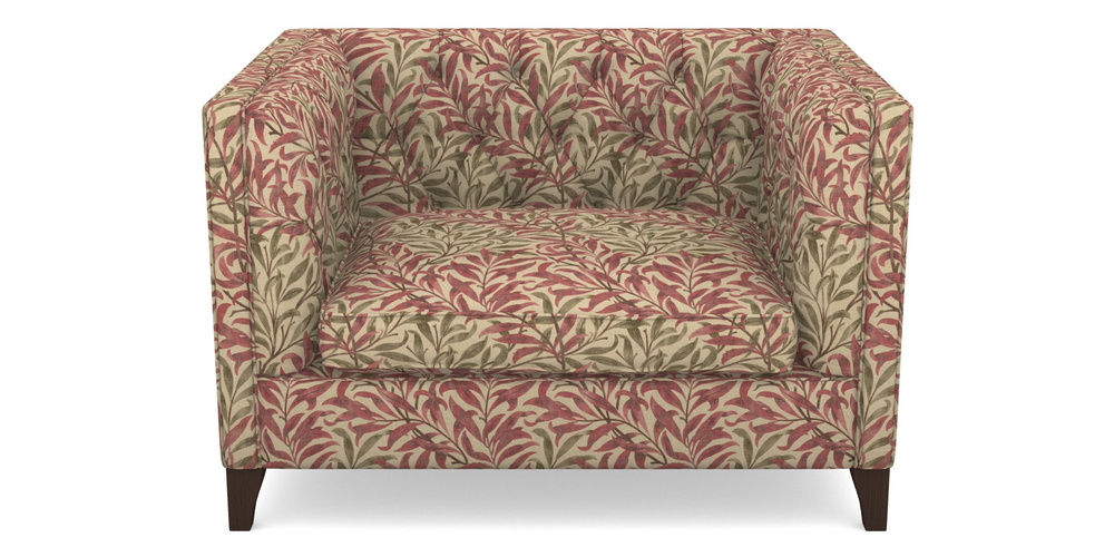 Product photograph of Haresfield Snuggler In V A Drawn From Nature - Willow Bough Large - Red from Sofas and Stuff Limited