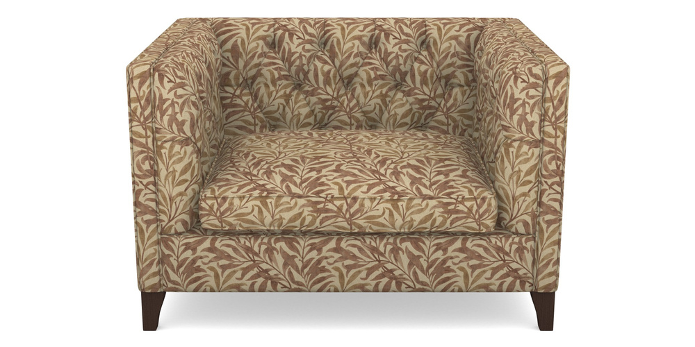 Product photograph of Haresfield Snuggler In V A Drawn From Nature - Willow Bough Large - Terracotta from Sofas and Stuff Limited