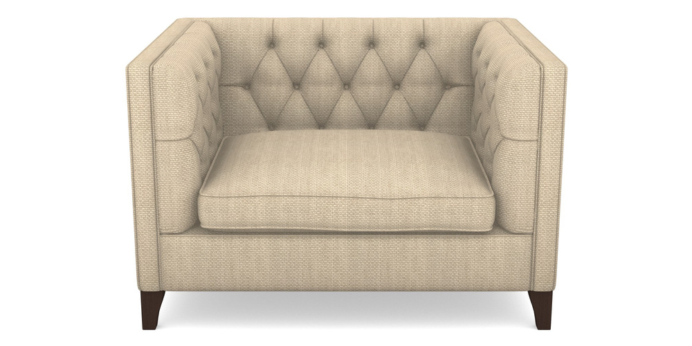 Product photograph of Haresfield Snuggler In Cloth 22 Weaves - White Sands Linen - Chalk from Sofas and Stuff Limited