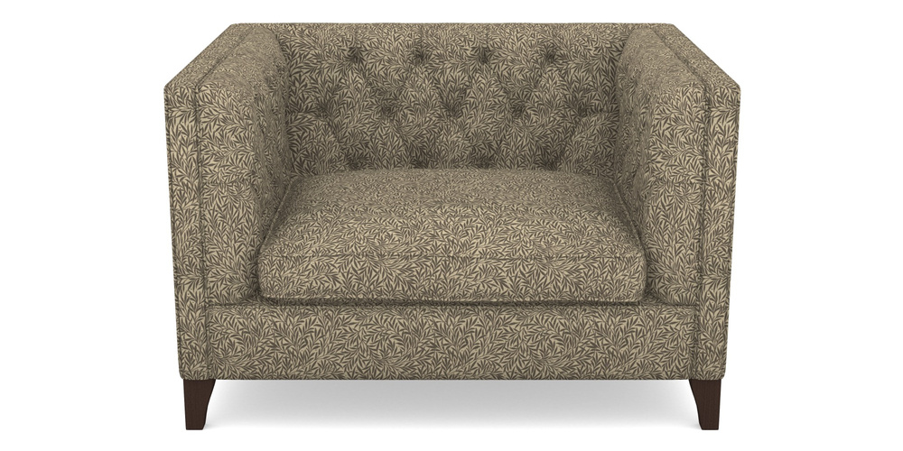 Product photograph of Haresfield Snuggler In V A Drawn From Nature Collection - Willow - Brown from Sofas and Stuff Limited