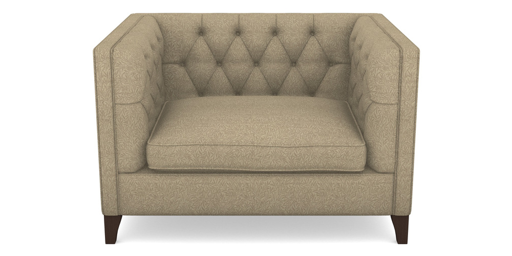 Product photograph of Haresfield Snuggler In V A Drawn From Nature Collection - Willow - Natural from Sofas and Stuff Limited