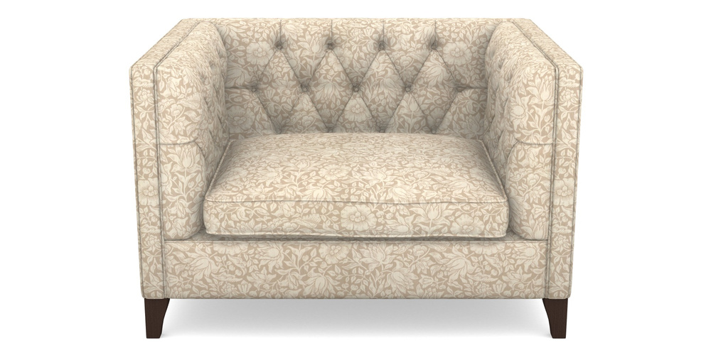 Product photograph of Haresfield Snuggler In William Morris Collection - Mallow - Linen from Sofas and Stuff Limited