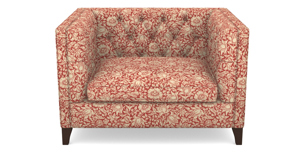 Product photograph of Haresfield Snuggler In William Morris Collection - Mallow - Madder from Sofas and Stuff Limited