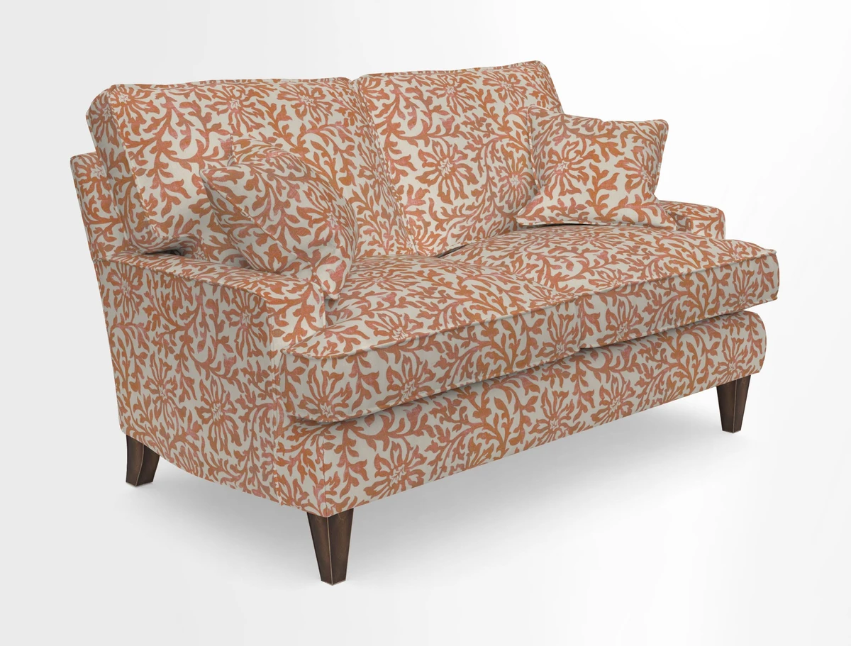 Ingleborough 2 Seater Sofa in Warwick Edinburgh Henna Rugs supplied by Rugs of Petworth