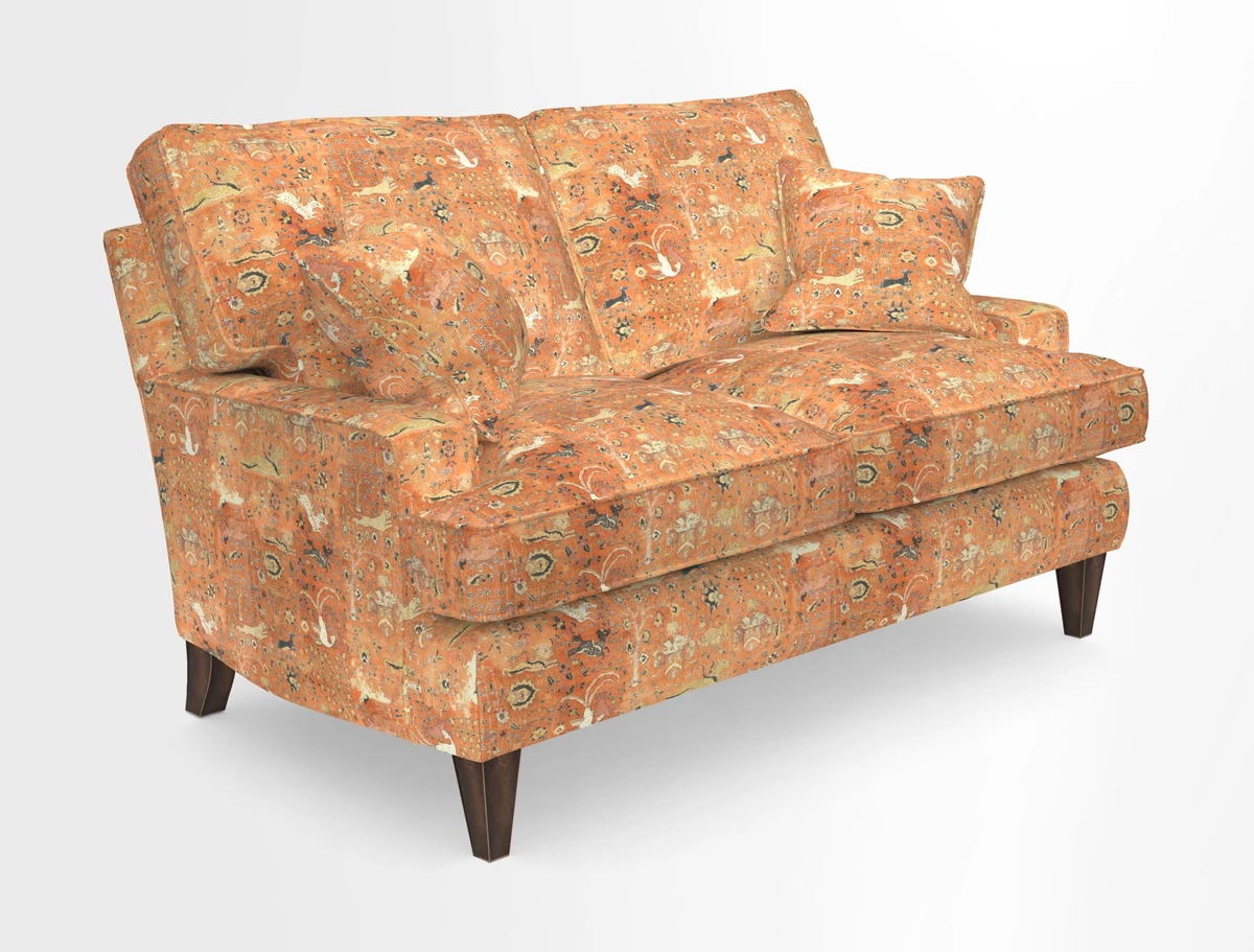 Ingleborough 2 Seater Sofa in Warwick Edinburgh Henna Rugs supplied by Rugs of Petworth