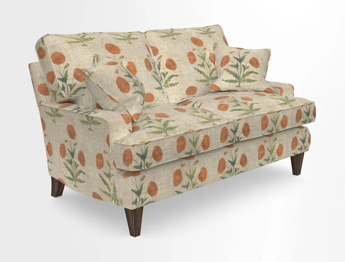 Ingleborough 2 Seater Sofa in Warwick Edinburgh Henna Rugs supplied by Rugs of Petworth