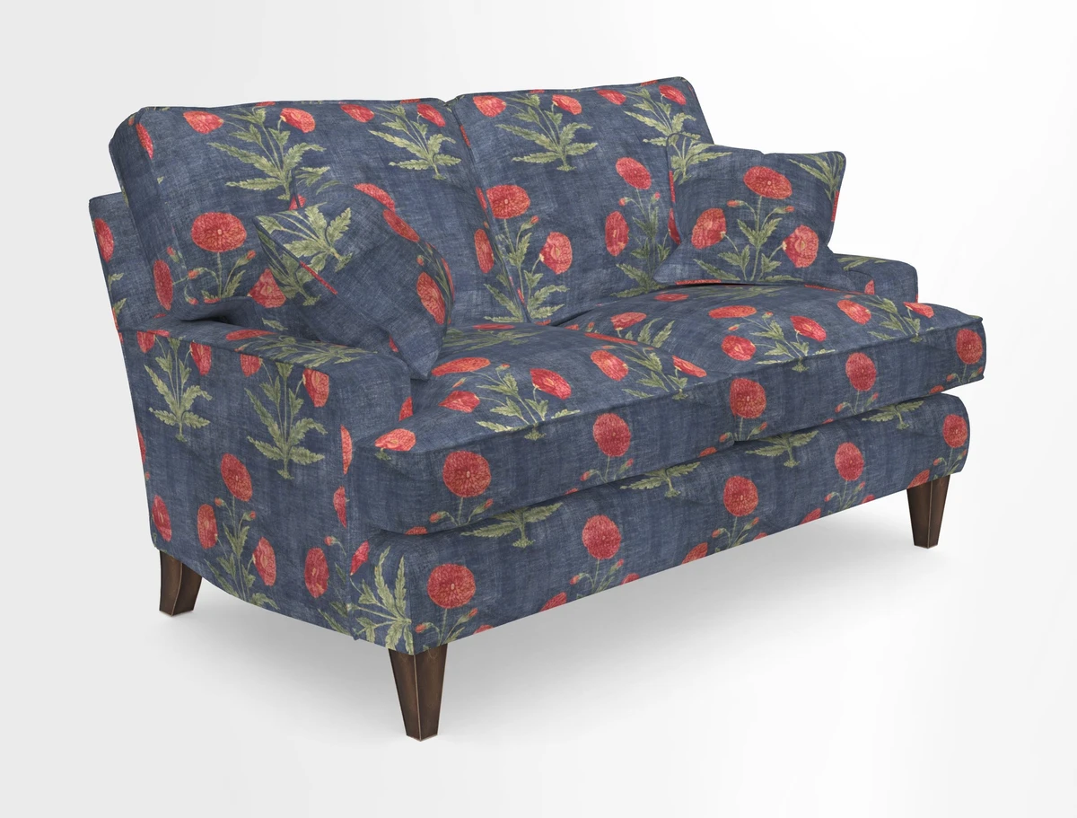 Ingleborough 2 Seater Sofa in Warwick Edinburgh Henna Rugs supplied by Rugs of Petworth
