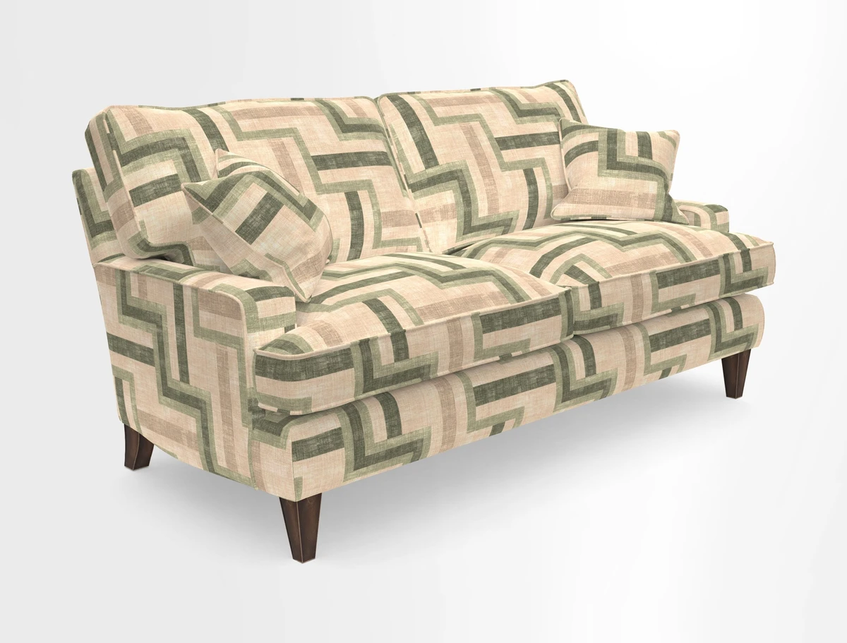 Ingleborough 3 Seater Sofa in Warwick Edinburgh Henna Rugs supplied by Rugs of Petworth