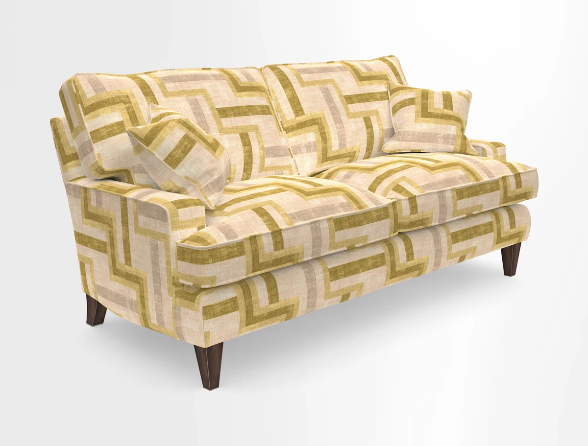Ingleborough 3 Seater Sofa in Warwick Edinburgh Henna Rugs supplied by Rugs of Petworth