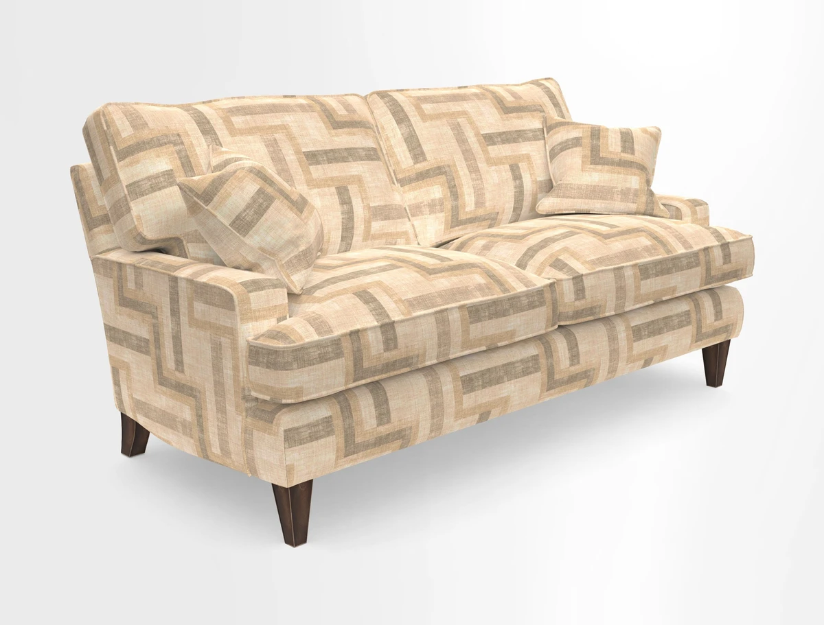 Ingleborough 3 Seater Sofa in Warwick Edinburgh Henna Rugs supplied by Rugs of Petworth