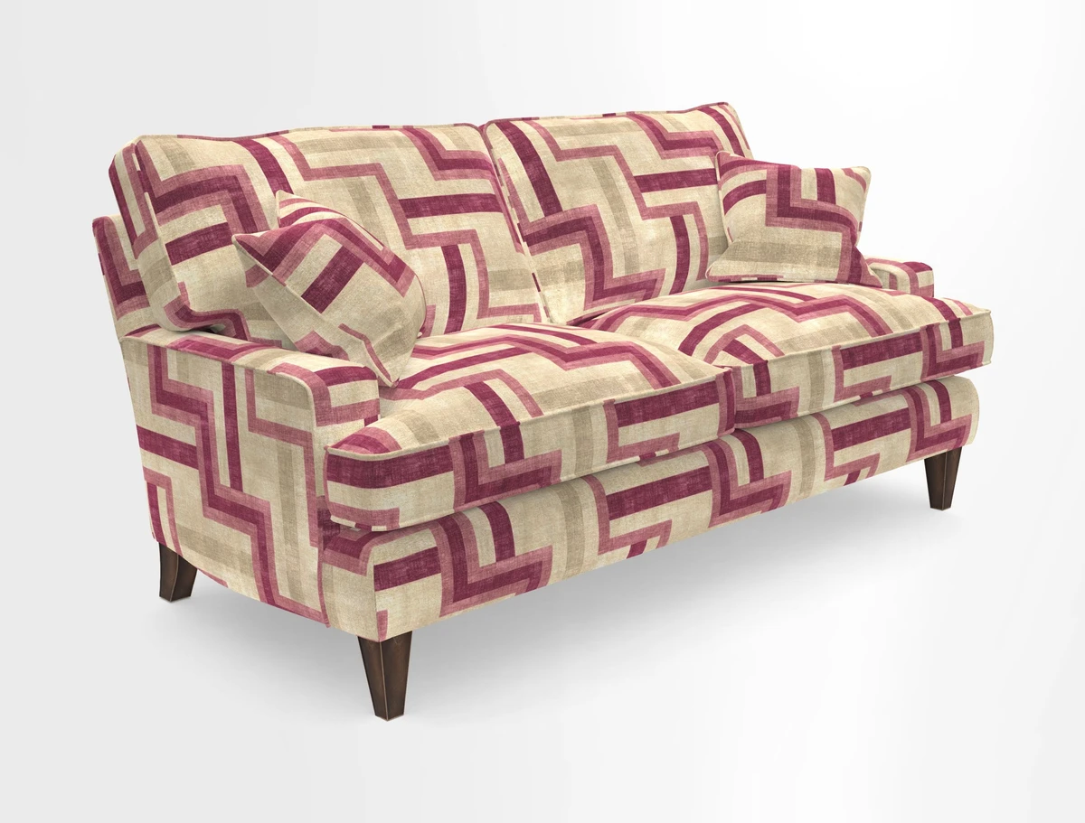 Ingleborough 3 Seater Sofa in Warwick Edinburgh Henna Rugs supplied by Rugs of Petworth
