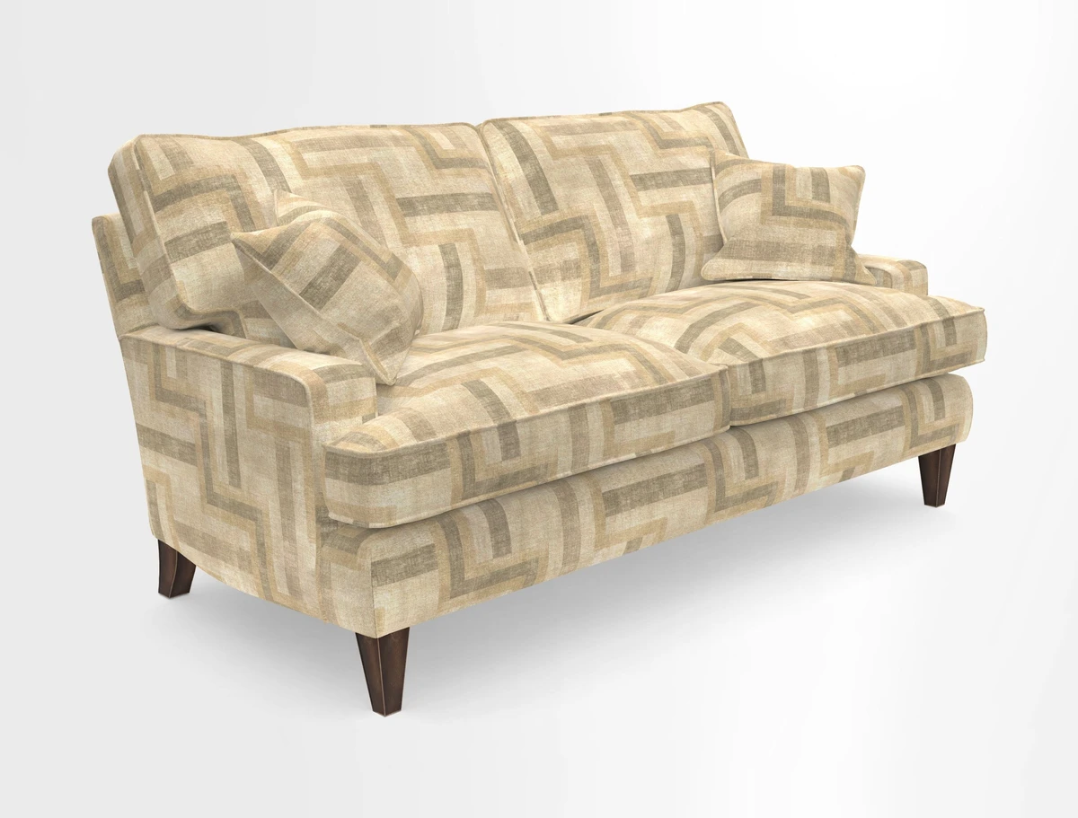 Ingleborough 3 Seater Sofa in Warwick Edinburgh Henna Rugs supplied by Rugs of Petworth