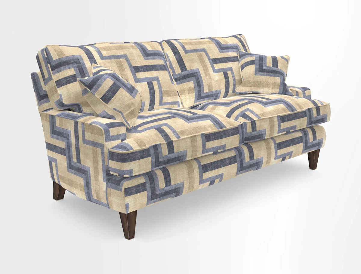 Ingleborough 3 Seater Sofa in Warwick Edinburgh Henna Rugs supplied by Rugs of Petworth
