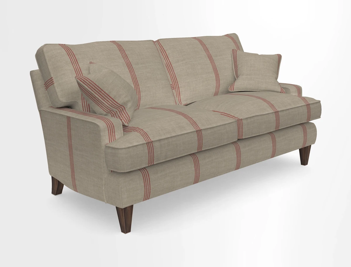Ingleborough 3 Seater Sofa in Warwick Edinburgh Henna Rugs supplied by Rugs of Petworth