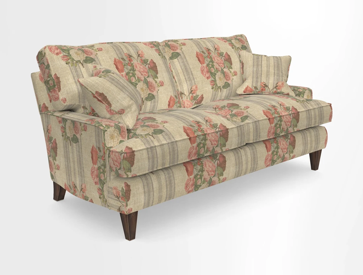 Ingleborough 3 Seater Sofa in Warwick Edinburgh Henna Rugs supplied by Rugs of Petworth