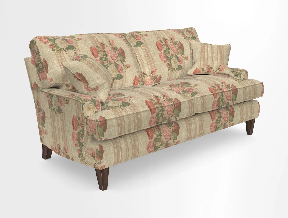 Ingleborough 3 Seater Sofa in Warwick Edinburgh Henna Rugs supplied by Rugs of Petworth