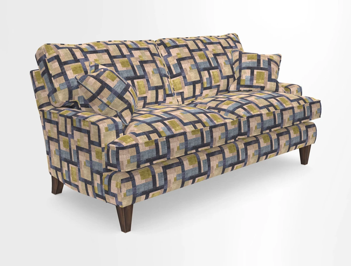 Ingleborough 3 Seater Sofa in Warwick Edinburgh Henna Rugs supplied by Rugs of Petworth