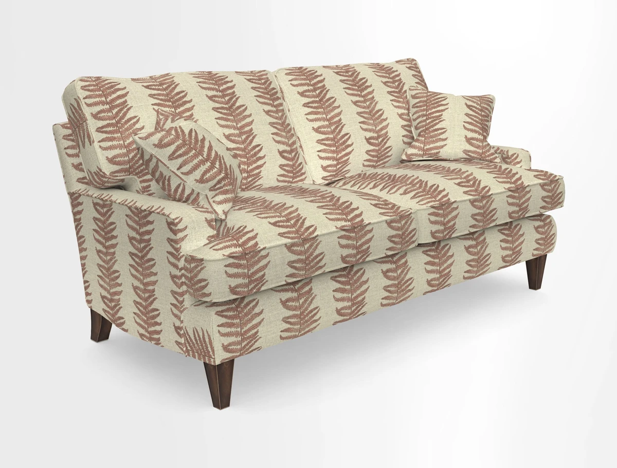 Ingleborough 3 Seater Sofa in Warwick Edinburgh Henna Rugs supplied by Rugs of Petworth